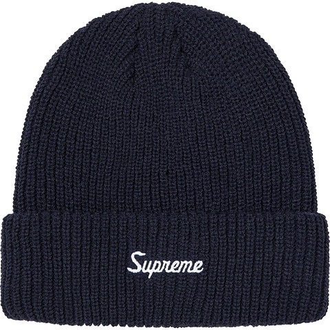 Supreme Loose Gauge Beanie - Navy