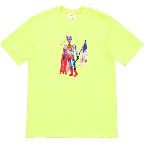 Supreme Skeleton Tee - Bright Yellow