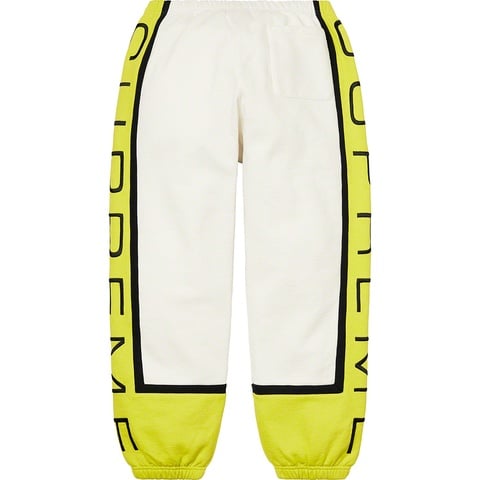 Supreme Paneled Sweatpant - White