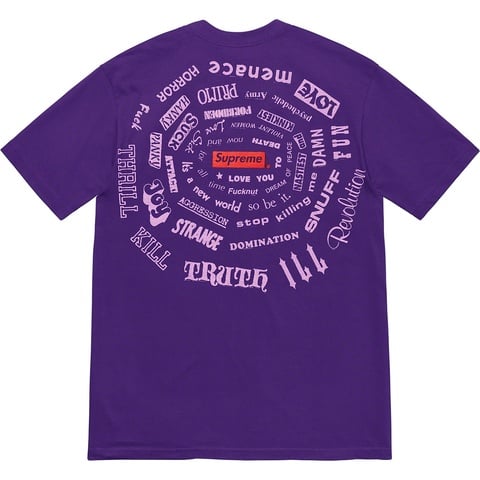 Supreme Spiral Tee - Purple