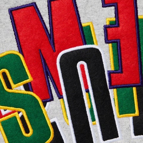 Supreme Stacked Crewneck - Heather Grey