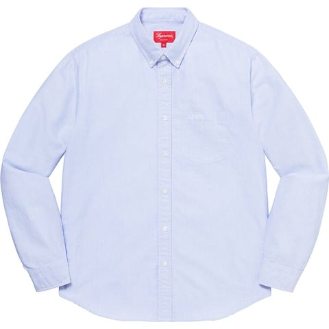 Supreme Stripe Oxford Shirt - Blue