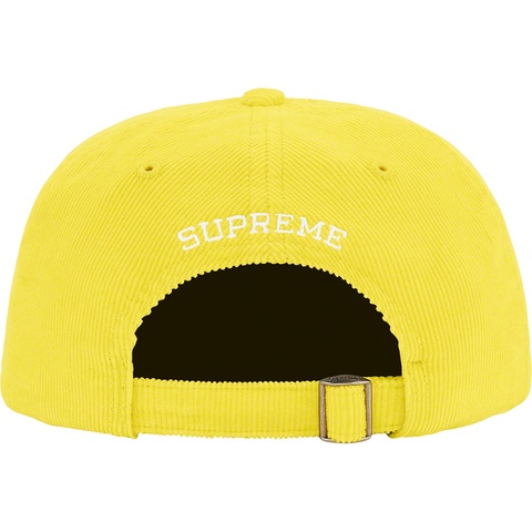 Supreme Fine Wale Corduroy S Logo 6-Panel - Yellow