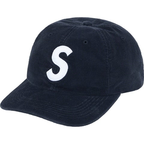 Fine Wale Corduroy S Logo 6-Panel - Supreme