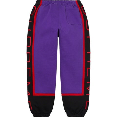 Supreme Paneled Sweatpant - Purple