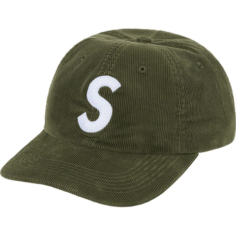 Fine Wale Corduroy S Logo 6-Panel - Supreme