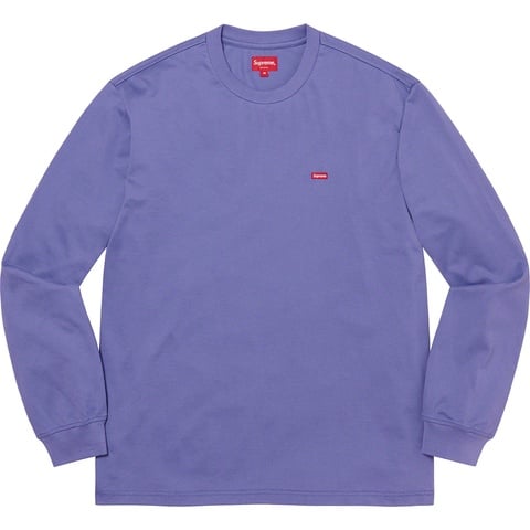 Supreme Small Box L/S Tee - Dusty Purple