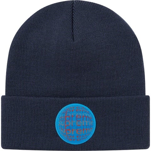 Supreme Lenticular Patch Beanie - Navy