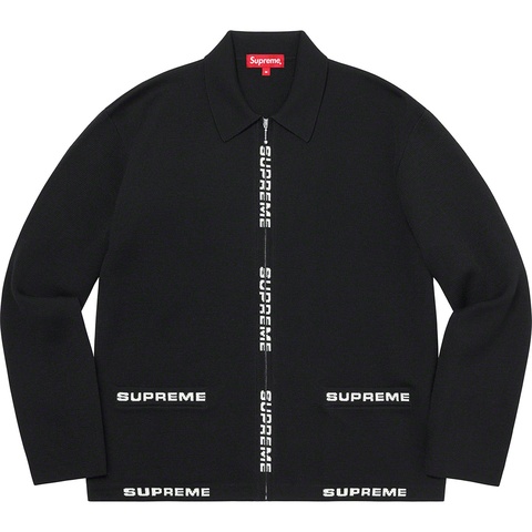 Logo Trim Zip Up Cardigan - spring/summer 2021 - Supreme