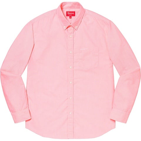Supreme Stripe Oxford Shirt - Red