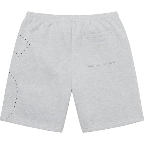 Supreme Laser Cut S Logo Sweatshort - Heather Grey