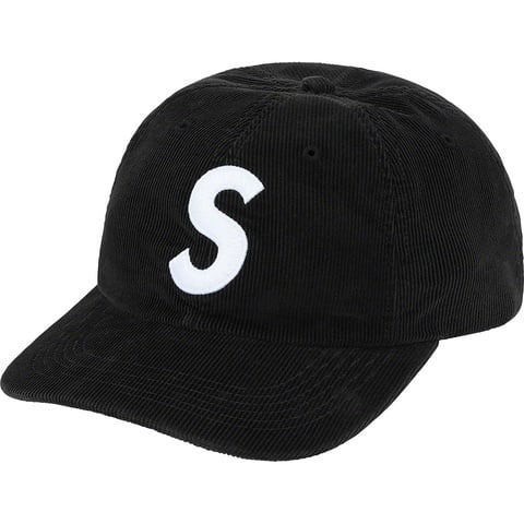 Fine Wale Corduroy S Logo 6-Panel - Supreme