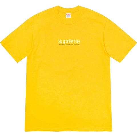 Supreme Five Boroughs Tee - Yellow