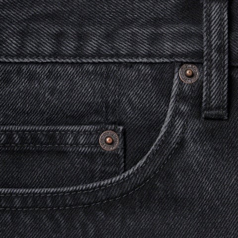 Supreme Stone Washed Black Slim Jean - Washed Black