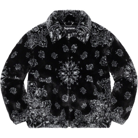 Bandana Faux Fur Bomber Jacket - Supreme