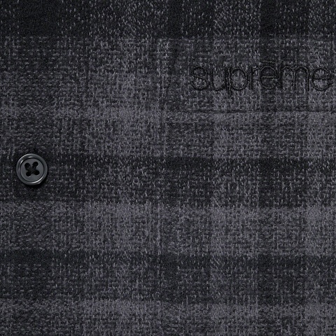 Supreme Plaid Flannel Shirt - Black