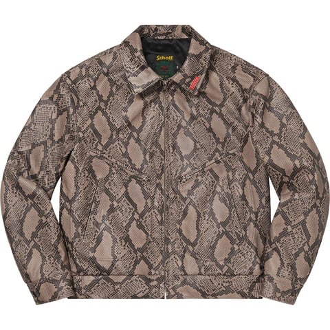 Supreme Supreme®/Schott® Leather Work Jacket - Snakeskin