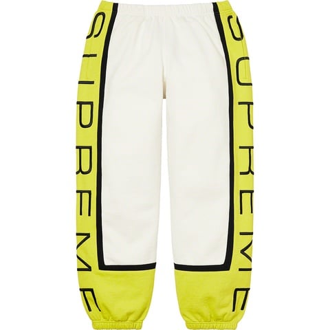 Supreme Paneled Sweatpant - White