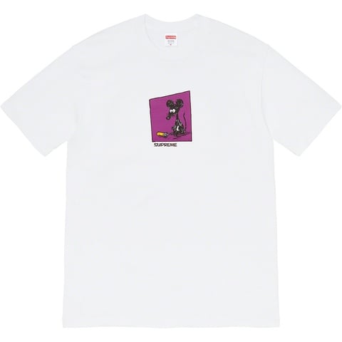 Supreme Mouse Tee - White