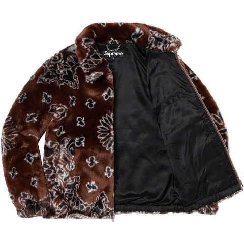 Bandana Faux Fur Bomber Jacket - Supreme