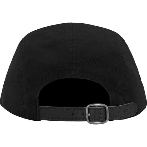 Supreme Washed Chino Twill Camp Cap - Black