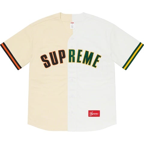 Supreme Don't Hate Baseball Jersey - Natural