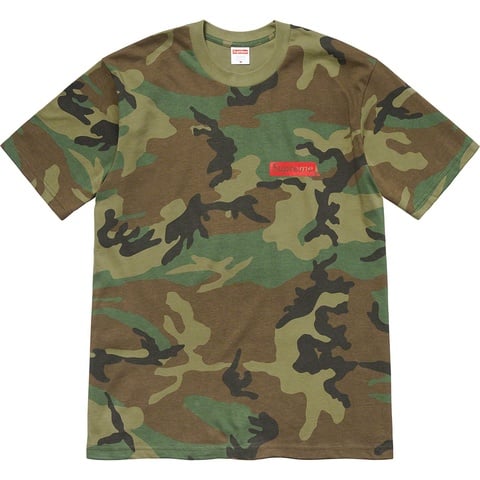Supreme Spiral Tee - Woodland Camo