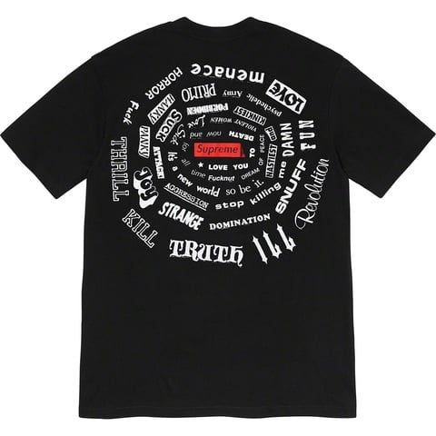 Supreme Spiral Tee - Black