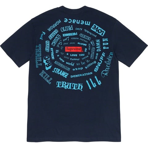 Supreme Spiral Tee - Navy