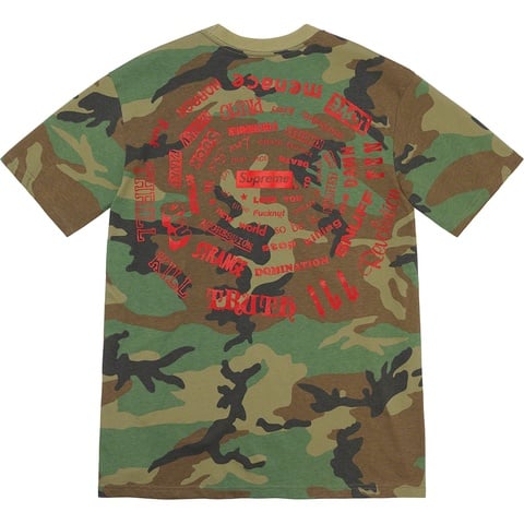 Supreme Spiral Tee - Woodland Camo