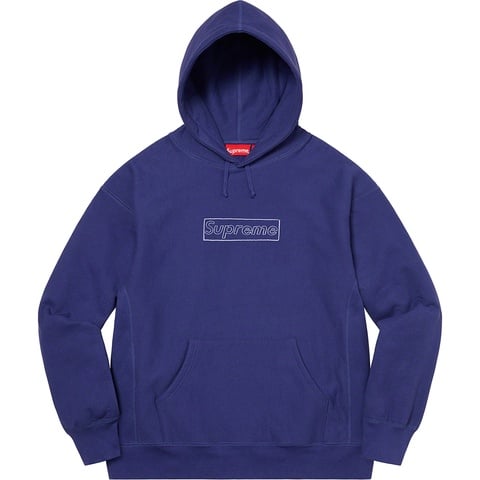 Supreme KAWS Chalk Logo パーカー　Small Supreme KAWS Chalk Logo Hooded Sweatshirt Heather Grey Men's