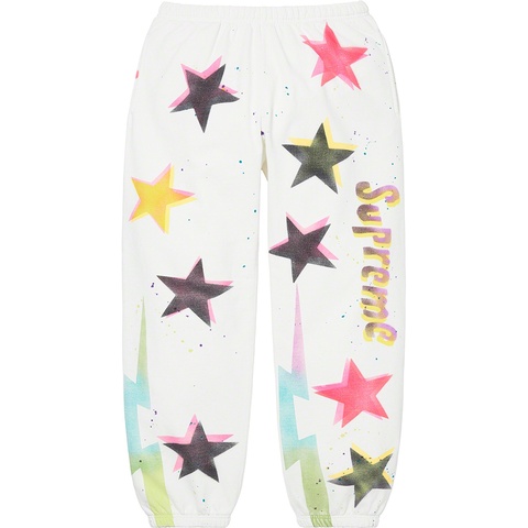 Supreme Gonz Stars Sweatpant - White