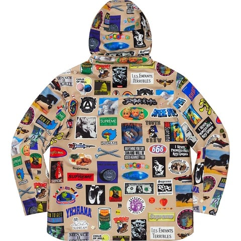 Supreme GORE-TEX Stickers Shell Jacket - Tan