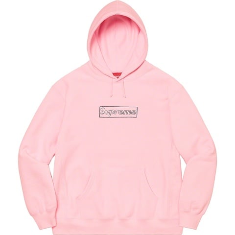 トップス Supreme KAWS Chalk LogoHooded Sweatshirt Supreme KAWS Chalk Logo Hooded Sweatshirt Black Men's - SS21 - US