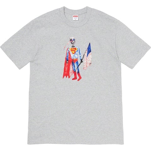 Supreme Skeleton Tee - Heather Grey