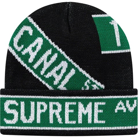 Supreme Street Signs Beanie - Black