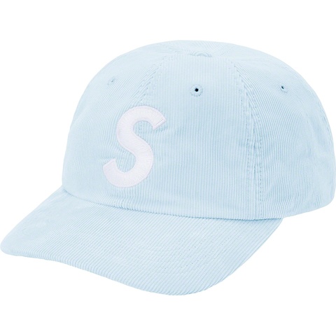 Supreme Fine Wale Corduroy S Logo 6-Panel - Light Blue