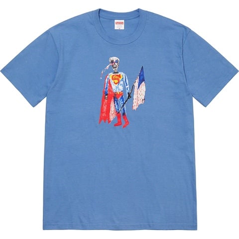 Supreme Skeleton Tee - Dusty Light Royal