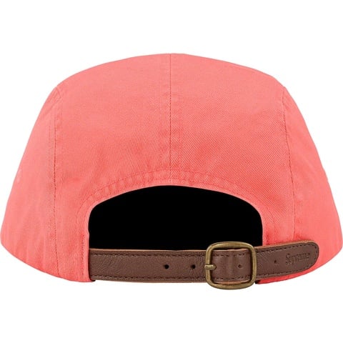 Supreme Washed Chino Twill Camp Cap - Coral