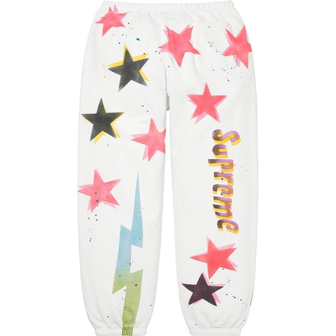Supreme Gonz Stars Sweatpant - White