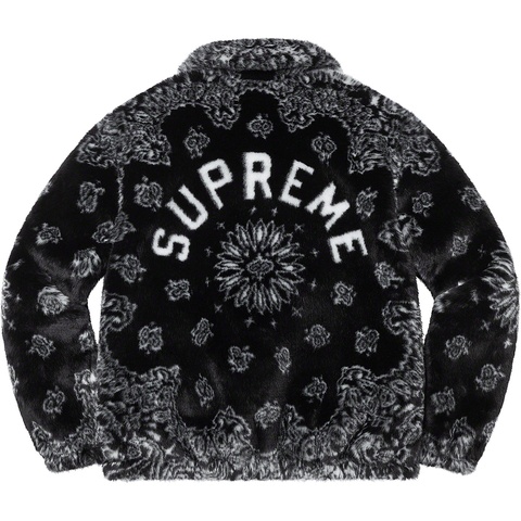 Bandana Faux Fur Bomber Jacket - Supreme