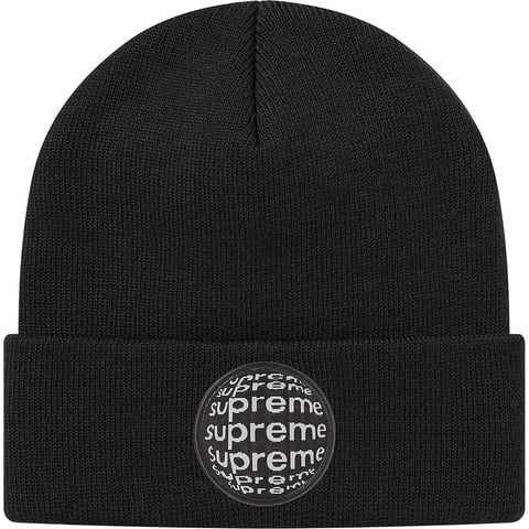 Supreme Lenticular Patch Beanie - Black