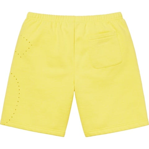 Supreme Laser Cut S Logo Sweatshort - Light Lemon