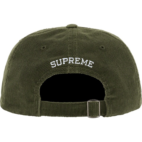 Fine Wale Corduroy S Logo 6-Panel - Supreme