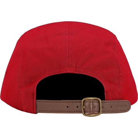 Supreme Washed Chino Twill Camp Cap - Red