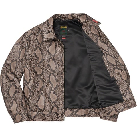 Supreme Supreme®/Schott® Leather Work Jacket - Snakeskin