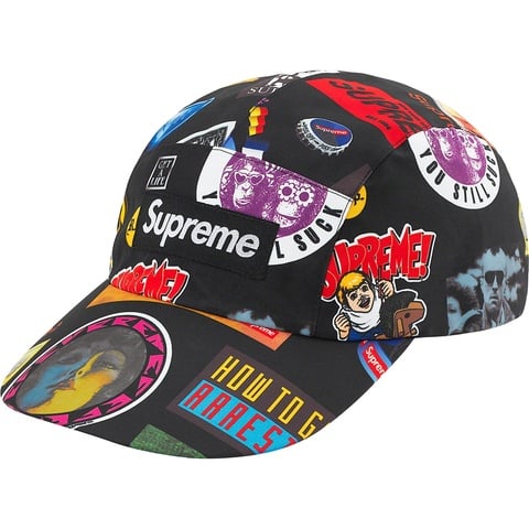 Supreme GORE-TEX Long Bill Camp Cap - Black Stickers