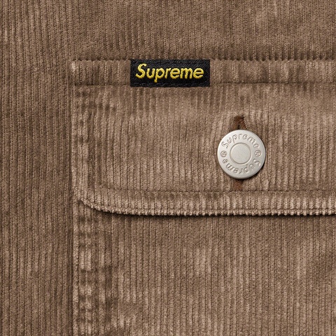 Supreme Washed Corduroy Shirt - Brown