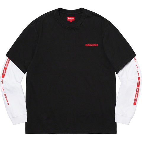 Supreme Supreme Inc. Paneled L/S Top - Black