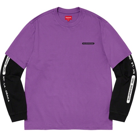 Supreme Supreme Inc. Paneled L/S Top - Violet